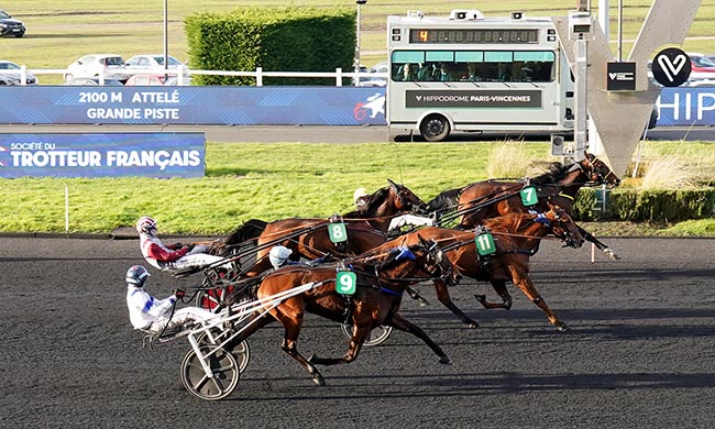 Photo d'arrivée de la course pmu PRIX EPHREM HOUEL à PARIS-VINCENNES le Samedi 7 février 2026