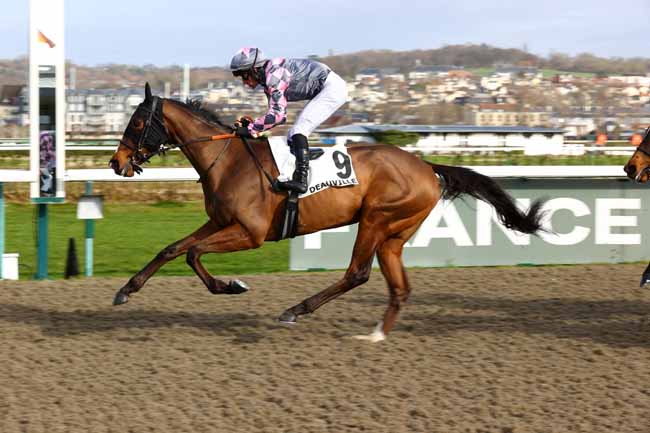 Photo d'arrivée de la course pmu PRIX DE BRANVILLE à DEAUVILLE le Samedi 7 février 2026