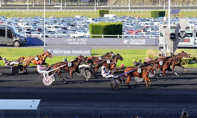 Photo d'arrivée de la course pmu PRIX RMC (PRIX DE JUAN-LES-PINS) à PARIS-VINCENNES le Dimanche 8 février 2026