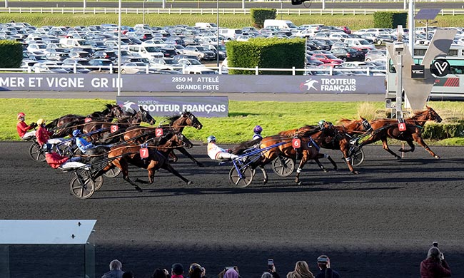 Photo d'arrivée de la course pmu PRIX MER ET VIGNE (PRIX DE ROUEN) à PARIS-VINCENNES le Dimanche 8 février 2026