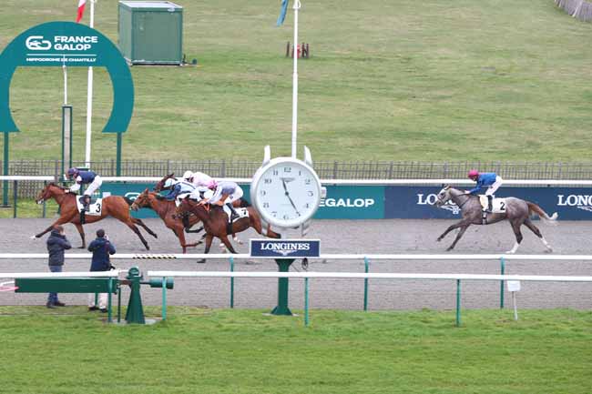 Photo d'arrivée de la course pmu PRIX DU CASTEL à CHANTILLY le Vendredi 13 février 2026