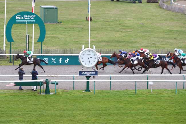 Photo d'arrivée de la course pmu PRIX DE LA MARE DU MONT ALTA à CHANTILLY le Vendredi 13 février 2026