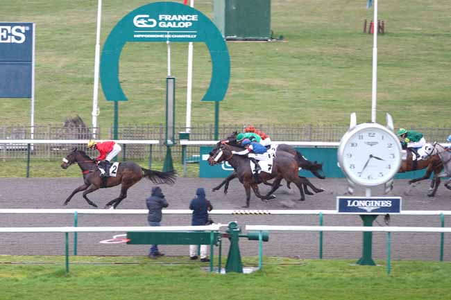 Photo d'arrivée de la course pmu PRIX DE LA MARE MADAME à CHANTILLY le Vendredi 13 février 2026