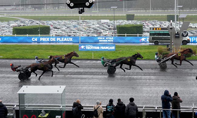 Photo d'arrivée de la course pmu PRIX DE PLEAUX à PARIS-VINCENNES le Dimanche 15 février 2026