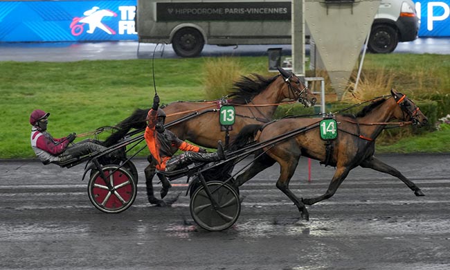 Photo d'arrivée de la course pmu PRIX COMTE PIERRE DE MONTESSON à PARIS-VINCENNES le Dimanche 15 février 2026