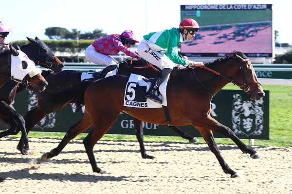 Photo d'arrivée de la course pmu PRIX DE VICHY à CAGNES-SUR-MER le Mercredi 18 février 2026