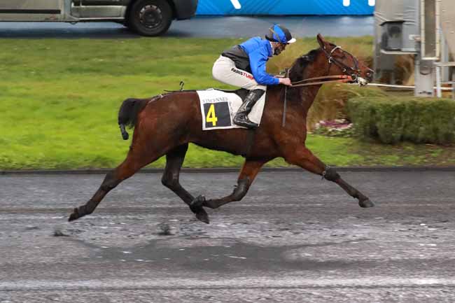 Photo d'arrivée de la course pmu PRIX DE MORTAGNE à PARIS-VINCENNES le Jeudi 19 février 2026