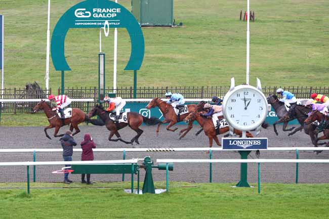 Photo d'arrivée de la course pmu PRIX DU MOULIN DE GIEZ à CHANTILLY le Jeudi 19 février 2026