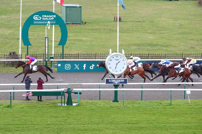 Photo d'arrivée de la course pmu PRIX DU BOIS DE BEAUVILLIERS à CHANTILLY le Jeudi 19 février 2026