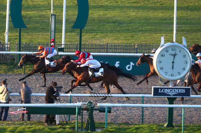 Photo d'arrivée de la course pmu PRIX DES PISTES à CHANTILLY le Mardi 3 mars 2026