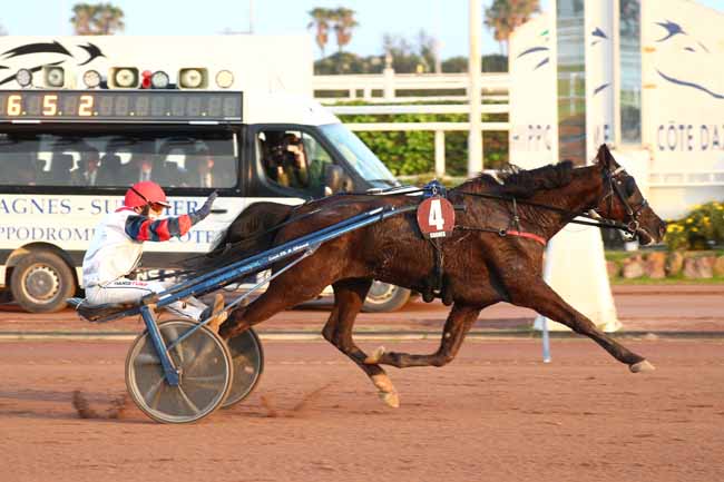 Photo d'arrivée de la course pmu PRIX DE MALMOE à CAGNES-SUR-MER le Dimanche 8 mars 2026