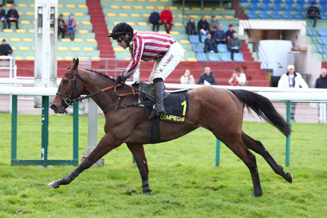 Photo d'arrivée de la course pmu PRIX SOLITAIRE à COMPIEGNE le Mercredi 11 mars 2026