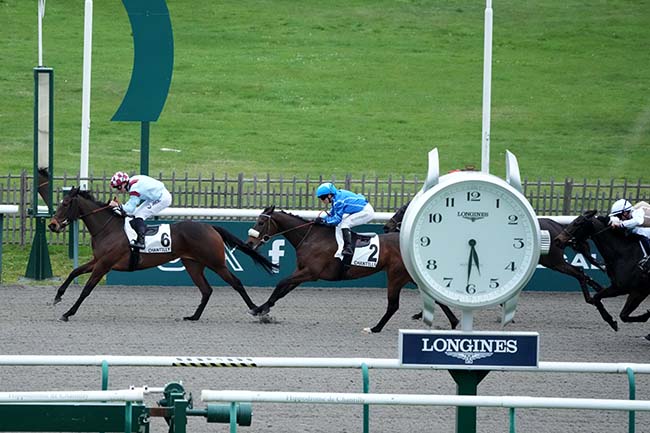 Photo d'arrivée de la course pmu PRIX DE MAREIL-EN-FRANCE à CHANTILLY le Lundi 16 mars 2026