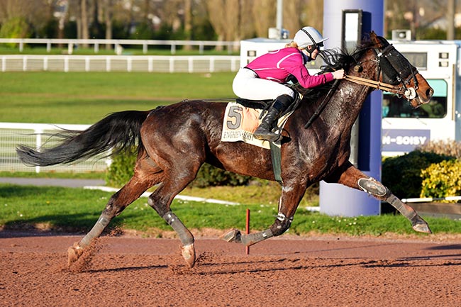 Photo d'arrivée de la course pmu PRIX BERNARD SIMONARD à ENGHIEN le Mardi 17 mars 2026