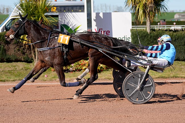 Photo d'arrivée de la course pmu PRIX OPTIQUE KRYS YANNICK PIERRE - VIRE NORMANDIE à VIRE le Mercredi 18 mars 2026