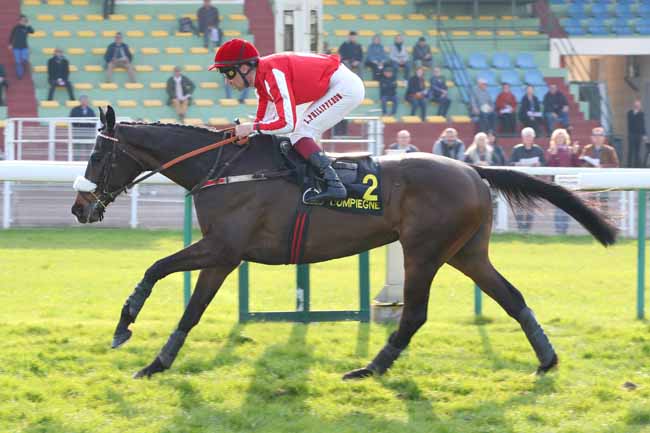 Photo d'arrivée de la course pmu PRIX ROBERT FOURNIER-SARLOVEZE à COMPIEGNE le Lundi 23 mars 2026