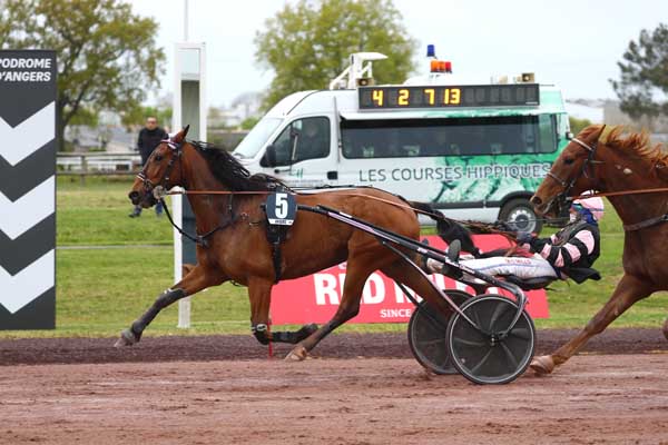 Photo d'arrivée de la course pmu PRIX DES CUISINES YOU à ANGERS le Mercredi 1 avril 2026