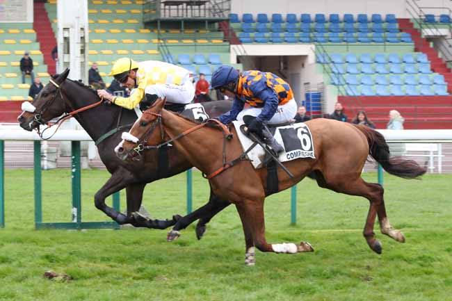 Photo d'arrivée de la course pmu PRIX D'ACHERES à COMPIEGNE le Mercredi 1 avril 2026