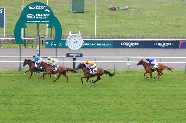Photo d'arrivée de la course pmu PRIX DE L'INSTITUT DE FRANCE à CHANTILLY le Jeudi 2 avril 2026