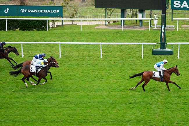 Photo d'arrivée de la course pmu PRIX BASSE POINTE à SAINT CLOUD le Vendredi 3 avril 2026