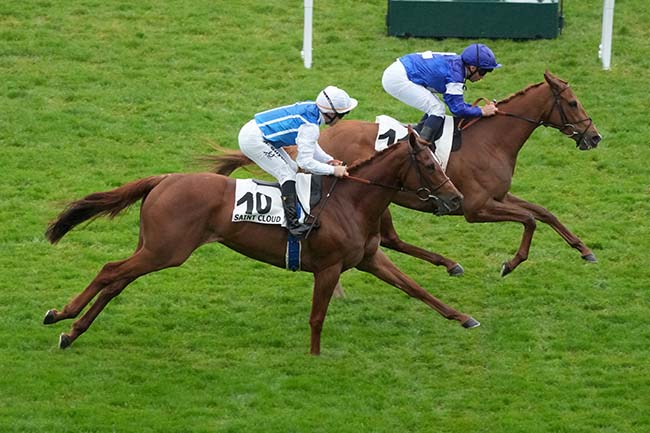 Photo d'arrivée de la course pmu PRIX NOBILIARY à SAINT CLOUD le Vendredi 3 avril 2026