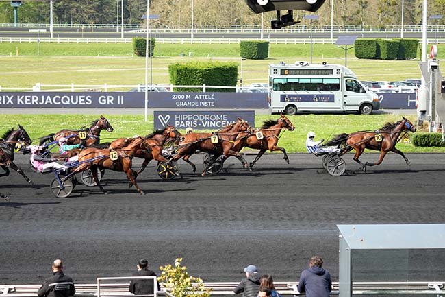 Arrivée quinté pmu PRIX KERJACQUES à PARIS-VINCENNES