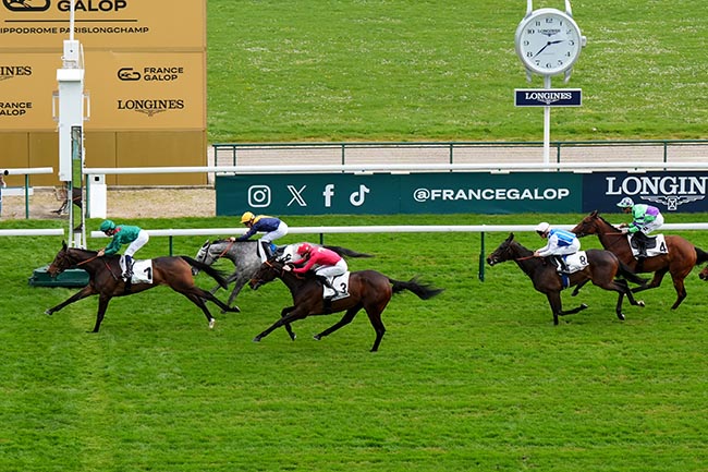 Photo d'arrivée de la course pmu PRIX DE CHAILLOT à LONGCHAMP le Dimanche 5 avril 2026