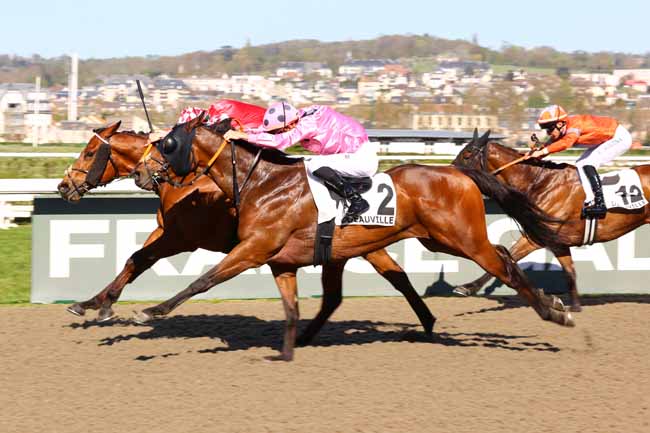 Photo d'arrivée de la course pmu PRIX DU CAP DE LA HEVE à DEAUVILLE le Mercredi 8 avril 2026