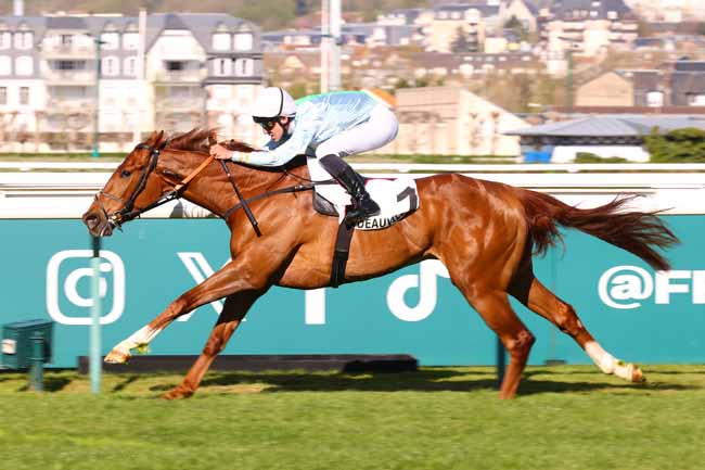 Photo d'arrivée de la course pmu PRIX DE LA VERONNE à DEAUVILLE le Mercredi 8 avril 2026
