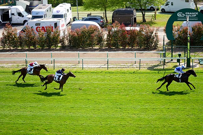 Photo d'arrivée de la course pmu PRIX EPINARD à CHANTILLY le Mardi 14 avril 2026