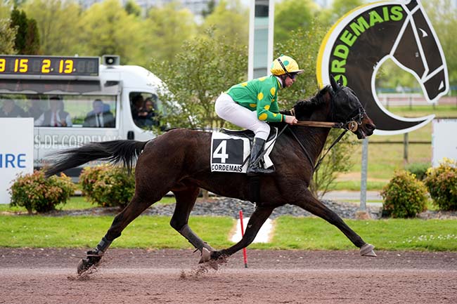 Photo d'arrivée de la course pmu PRIX DE LA COMMUNE DE BOUEE (PRIX DES PIVOINES) à CORDEMAIS le Mercredi 15 avril 2026