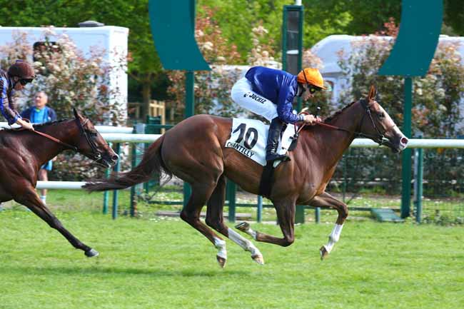 Photo d'arrivée de la course pmu PRIX DE LA FRANCILIENNE à CHANTILLY le Mardi 28 avril 2026
