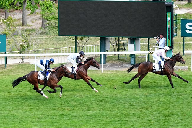 Photo d'arrivée de la course pmu PRIX HUNYADE à SAINT CLOUD le Vendredi 1 mai 2026