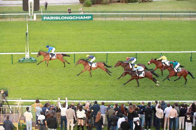 Photo d'arrivée de la course pmu PRIX STH HIPAVIA - HANDICAP CHALLENGE (PRIX DES DEESSES) à LONGCHAMP le Jeudi 4 juin 2026