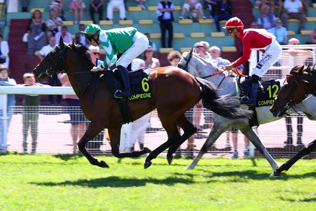 Photo d'arrivée de la course pmu PRIX DU THEATRE IMPERIAL à COMPIEGNE le Samedi 13 juin 2026