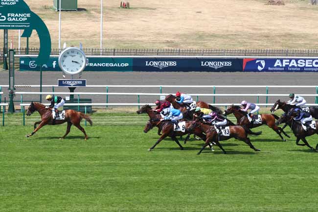 Photo d'arrivée de la course pmu PRIX DU CHEMIN DES POISSONNIERS à CHANTILLY le Vendredi 19 juin 2026