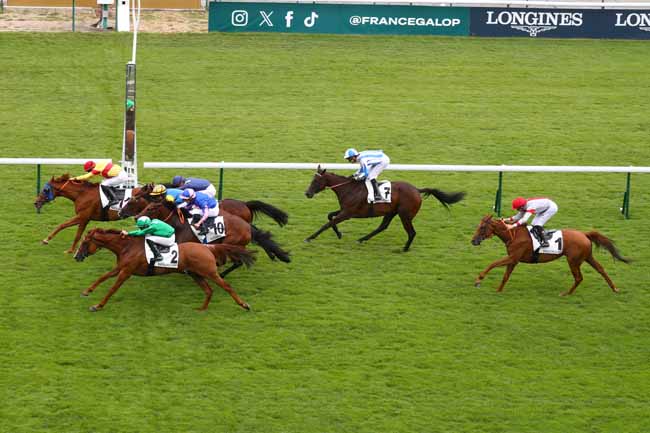 Photo d'arrivée de la course pmu PRIX DU PETIT ARSENAL à LONGCHAMP le Jeudi 2 juillet 2026