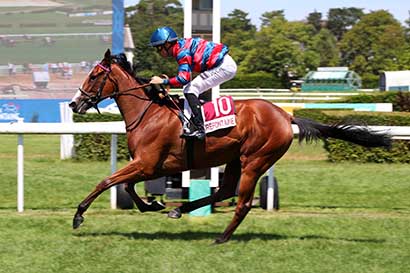 Photo d'arrivée de la course pmu PRIX VILLE DE BLONVILLE-SUR-MER (PRIX DE GONNEVILLE-SUR-MER) à CLAIREFONTAINE le Vendredi 3 juillet 2026