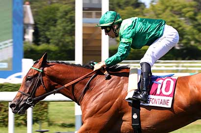 Photo d'arrivée de la course pmu PRIX VILLE DE VILLERVILLE (PRIX DES LUPINS) à CLAIREFONTAINE le Vendredi 3 juillet 2026