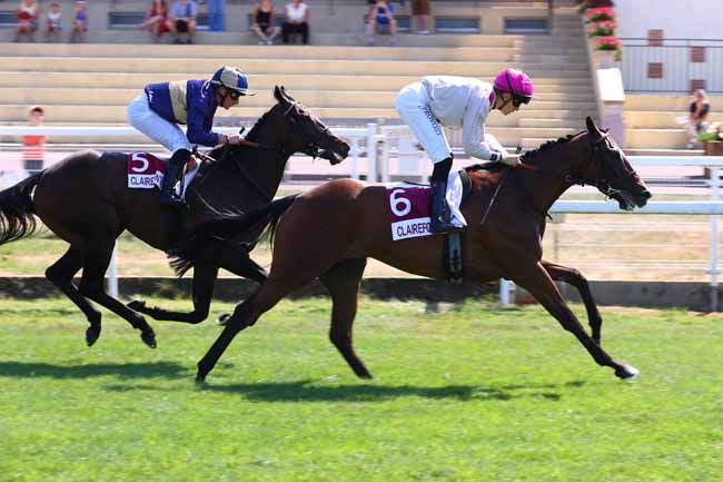 Photo d'arrivée de la course pmu PRIX DU CHEVAL BIEN DANS SES SABOTS (PRIX DES PAQUERETTES) à CLAIREFONTAINE le Samedi 11 juillet 2026