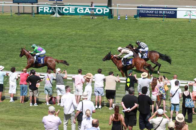 Photo d'arrivée de la course pmu HARAS DE FRESNAY-LE-BUFFARD PRIX DE LISIEUX à DEAUVILLE le Dimanche 12 juillet 2026