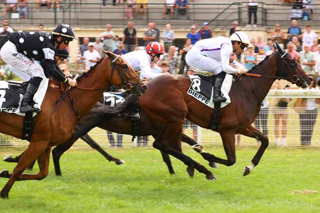 Photo d'arrivée de la course pmu PRIX DE LA FORET D'ARQUES à DIEPPE le Lundi 13 juillet 2026