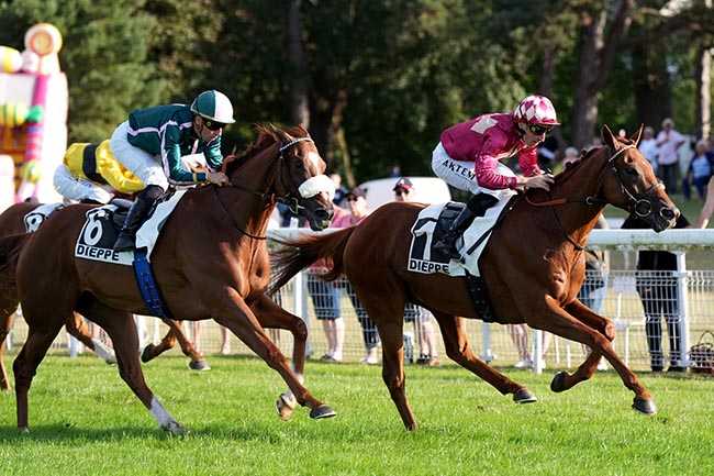 Photo d'arrivée de la course pmu PRIX ABRAHAM DEPANNAGE à DIEPPE le Jeudi 30 juillet 2026