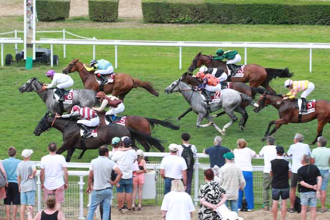 Photo d'arrivée de la course pmu VACHES NORMANDES - PRIX DES SOURCES à CLAIREFONTAINE le Lundi 3 août 2026