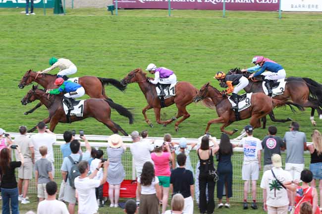 Photo d'arrivée de la course pmu PRIX DU HARAS DE LA HUDERIE à DEAUVILLE le Mardi 4 août 2026