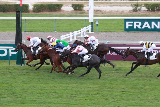 Photo d'arrivée de la course pmu PRIX DES GORGES DE LA VIRE à DEAUVILLE le Mardi 4 août 2026