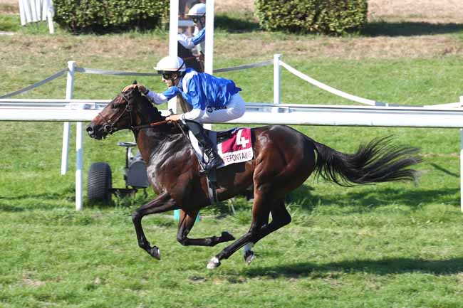 Photo d'arrivée de la course pmu PRIX GENYBET SPORT (PRIX DE FIERVILLE-LES-PARCS) à CLAIREFONTAINE le Lundi 10 août 2026