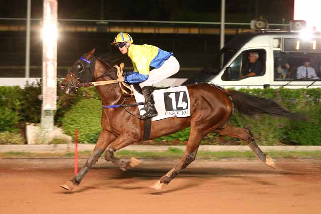 Photo d'arrivée de la course pmu PRIX DE JULLOUVILLE-LES-PINS à CABOURG le Vendredi 14 août 2026