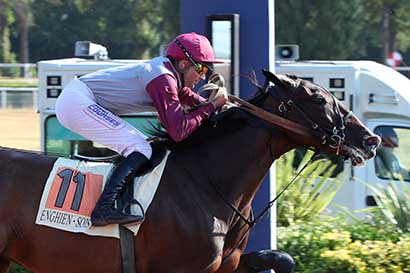 Photo d'arrivée de la course pmu PRIX PARISTURF (PRIX LEGOUX-LONGPRE) à ENGHIEN le Vendredi 14 août 2026
