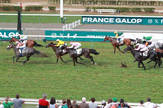 Photo d'arrivée de la course pmu PRIX JIMMY WINKFIELD (PRIX DU QUAI SAINTE-CATHERINE) à DEAUVILLE le Mardi 18 août 2026